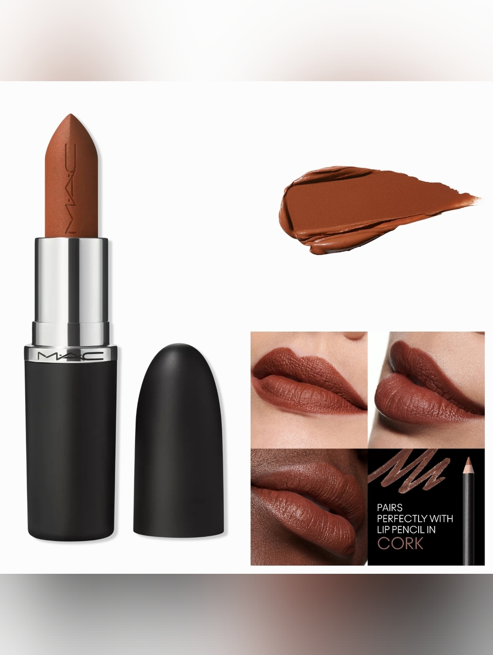 MAC Macximal Sleek Satin Lipstick in 685 Iconic Photo, New In Box
